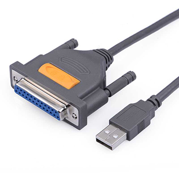 綠聯(lián)（UGREEN）20795 USB轉(zhuǎn)DB25并口打印線 3米 灰色